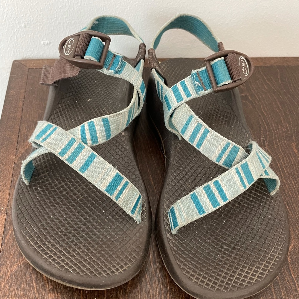 Women’s Blue Chacos - Single Strap